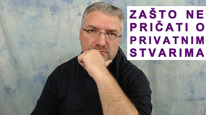 Zašto privatne stvari ne treba iznositi u javnost