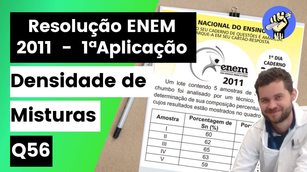 ✏️ENEM 2011 | Certas ligas estanho-chumbo com composição específica formam um eutético simples, o