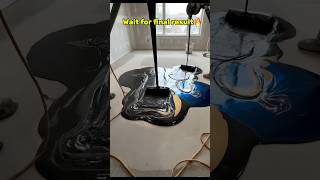 Luxury Living Room Makeover with Metallic Epoxy Floor ✨ #epoxyfloor #interiordesign #kidsvideo