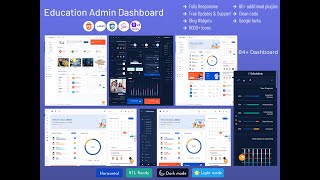 Education Software Dashboard – Manage students, courses & analytics with ease.