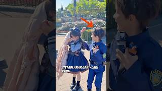 Dia tidak menyangka akan bertemu seseorang yang dia sukai di taman hiburan.❤️🥰#funny#shorts