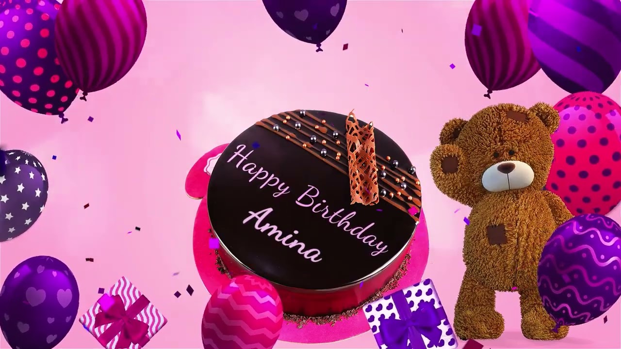 Happy Birthday Amina  Amina Happy Birthday Song