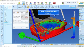 VDMIS CMM Software - Scanned Surface Profile Error Analysis with Color Mapping and Etc.