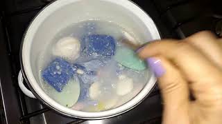 Jabón en pasta con restos de jabones