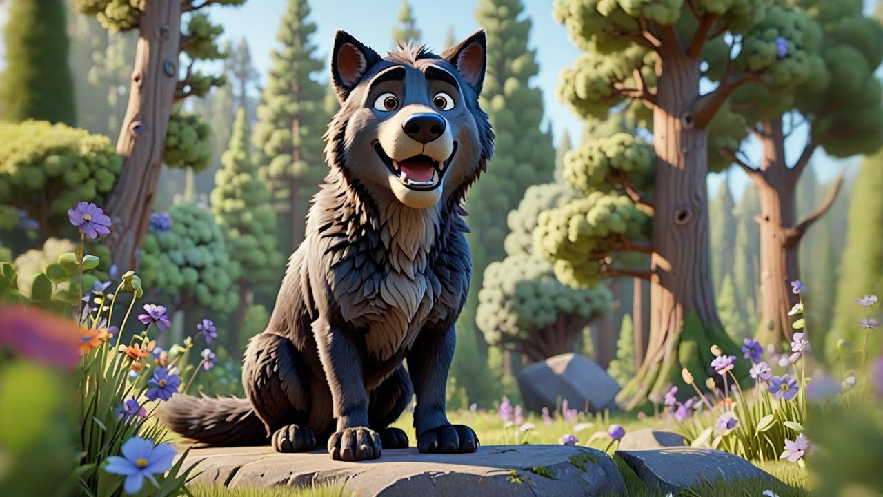 Four Little Wolves Sing at Noon + More Nursery Rhymes & Kids Songs