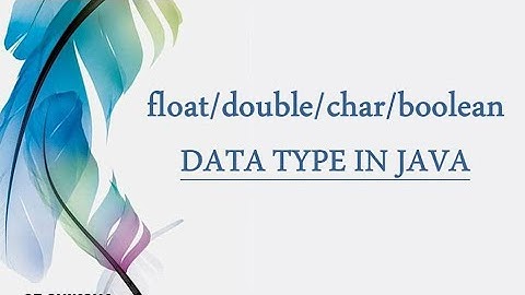 float, double, char and boolean data type #ShardaKarmakar #OOP #Java