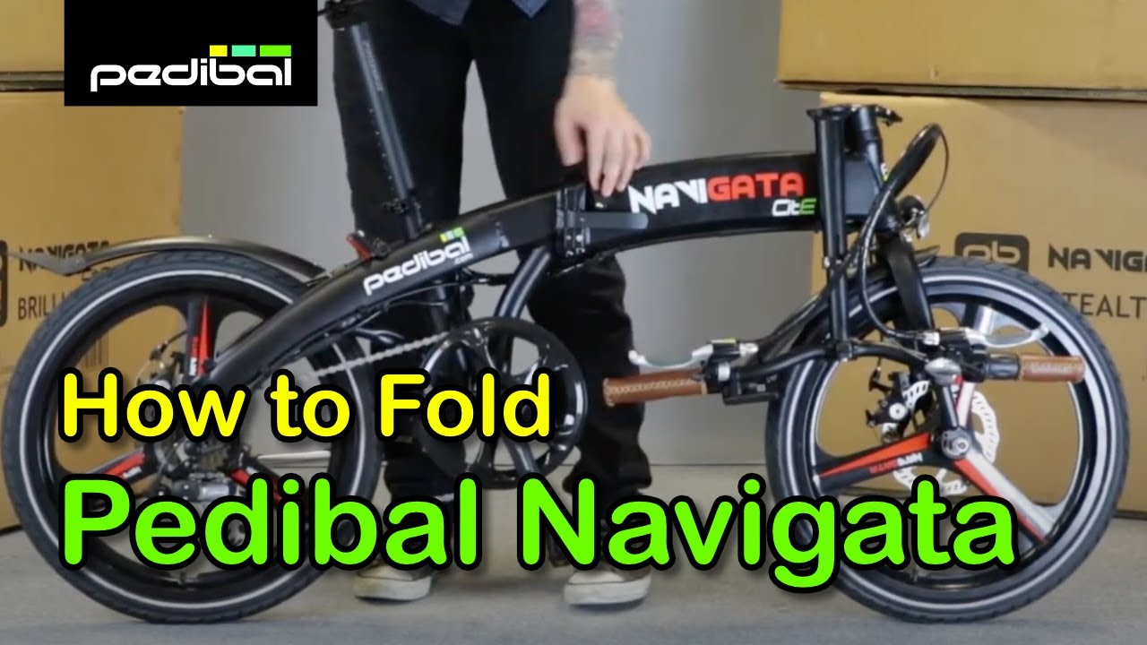 Folding the Pedibal Navigata Cite Electric Bike YouTube