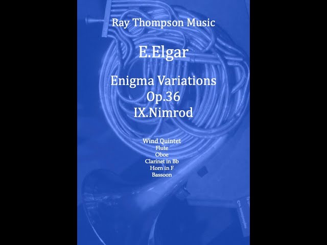 Elgar: Enigma Variations Op.36 Variation IX (Nimrod) - wind quintet