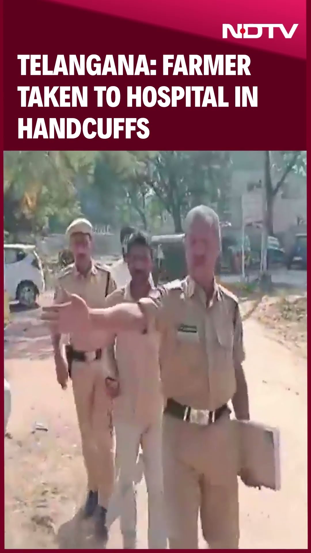 Telangana News | Farmer Taken To Hospital In Handcuffs, Revanth Reddy Demands Inquiry