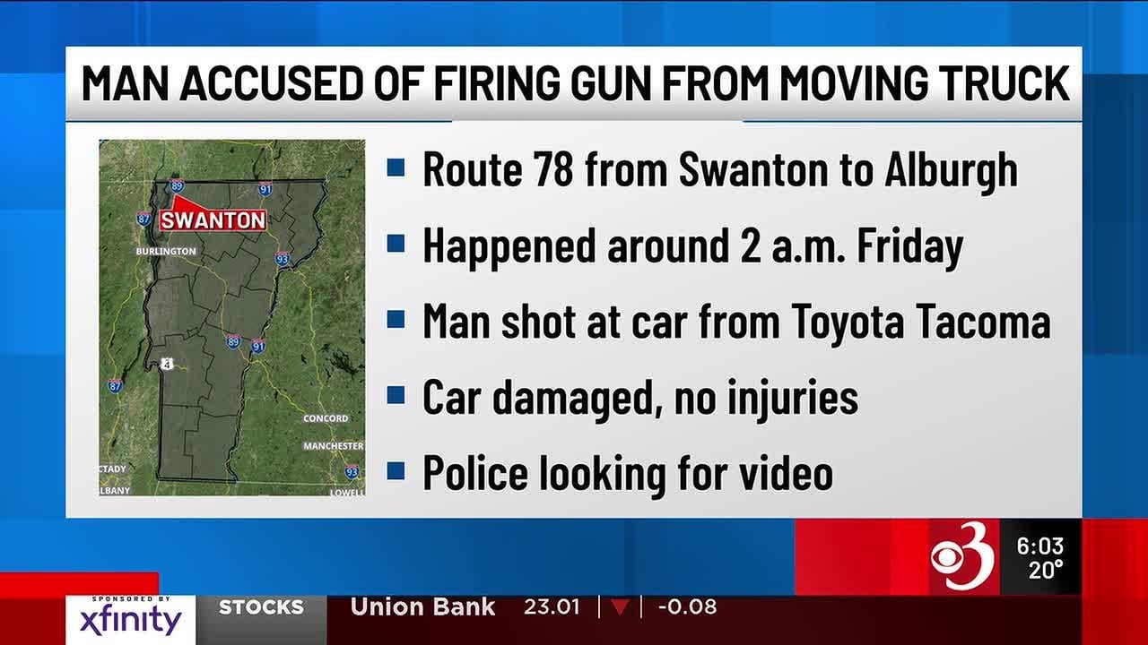 Man accused of firing long gun at moving car - YouTube