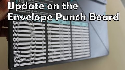 Update on the Envelope Punch Board by WRMK