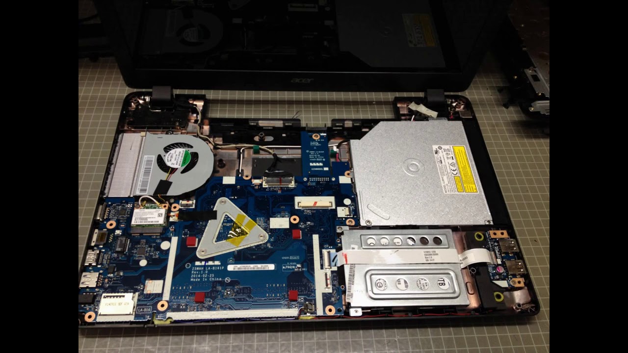 Acer Aspire E5-571 Disassembly upgrade - Memory-HD-Wlan-Battery internal. -  YouTube