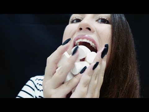 🎧ASMR: Comendo Marshmallow no seu ouvido | Sons de mastigação