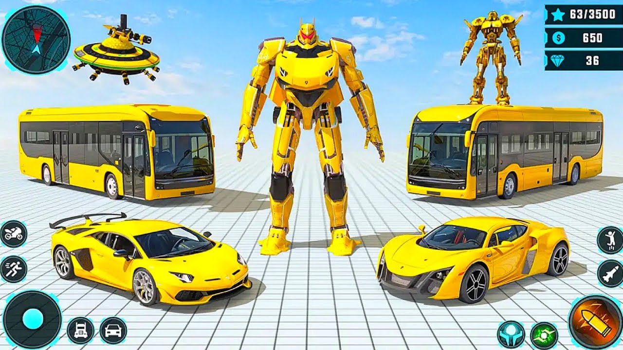 Robot War Robot Vehicles Multiple Transform Game 2024 - Android Gameplay