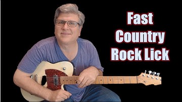 Fast Country Rock Lick/Solo (Guitar Lesson with TAB)