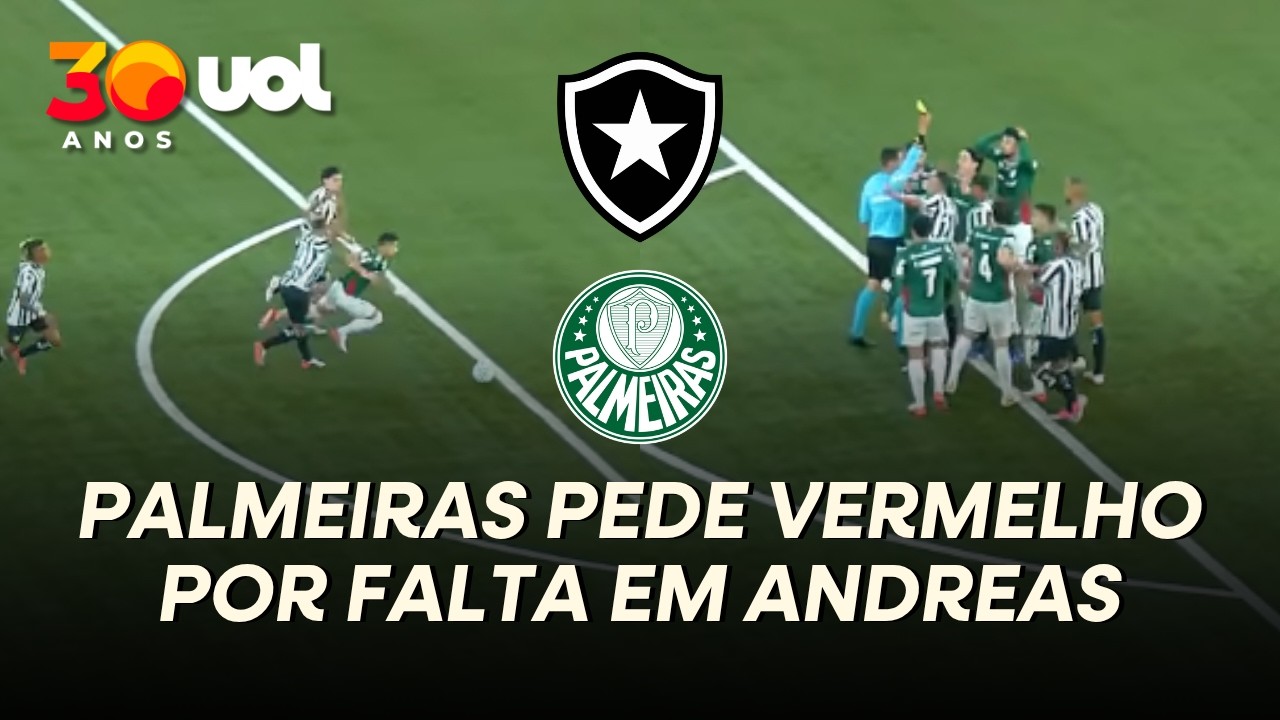 ERA PARA VERMELHO? ANDREAS SOFRE FALTA NA MEIA-LUA E MARÇAL LEVA SÓ AMARELO EM BOTAFOGO X PALMEIRAS