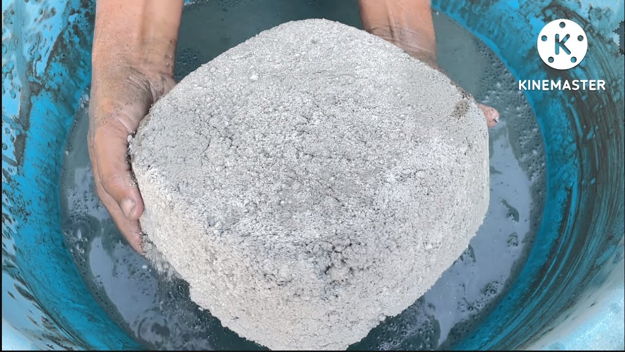 Gritty Cement Water Crumbling ASMR 