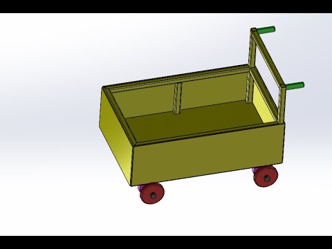 Solidworks Add Indesign Frame Trolley trolley Tutorial in solidworks #mechanicaltutorials #3dmodeling # ...
