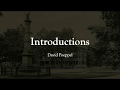 Introductions: David Poeppel