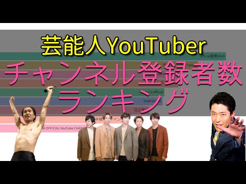 芸能人でトップのユーチューバーは誰？芸能人YouTuberランキング【アニメーションで見るデータ】