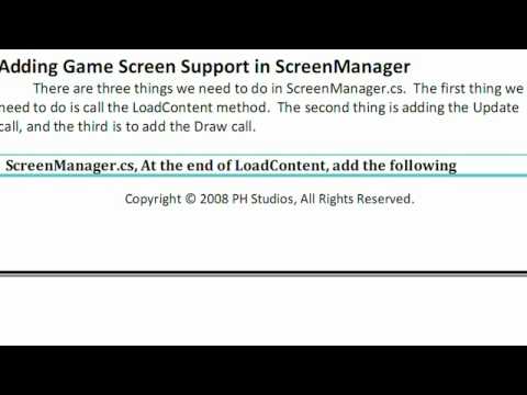 XNA Paddles - Finalizing 2