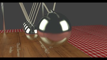 Blender 2.67 Physics Test: Newtons Cradle