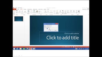 PowerPoint 2013 Record Narration