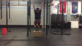 Scap Pull-Ups on Box | Pull-Up Rehab Progressions