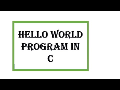 C programming Hello world | Print Hello World in C | First c program ...