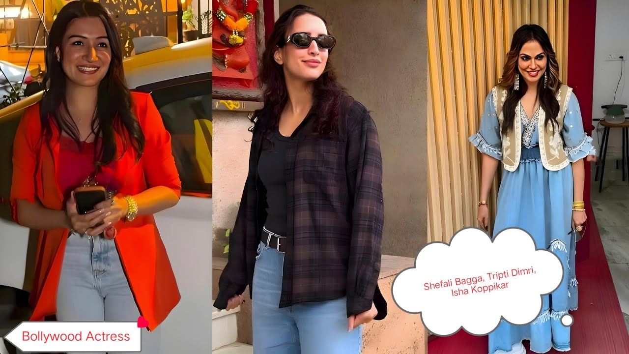 Bollywood Actresses Shefali Bagga, Tripti Dimri and Isha Koppikar Viral Video Today 🔥 #bollywood
