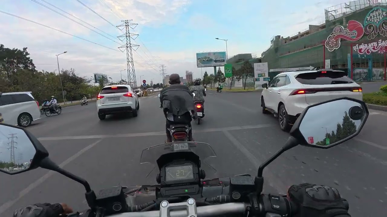 Phnom Penh Ride ASMR | Ep 004 | Evening (4K)