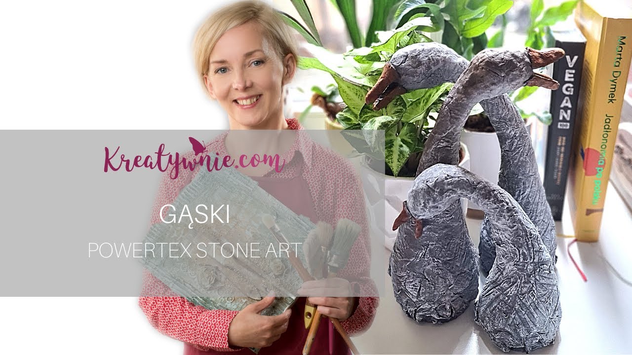 Gąski - powertex stone art, DIY, tutorial