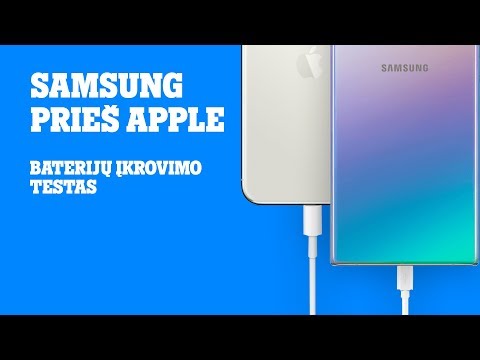 Samsung prieš Apple: Baterijų Įkrovimo Greičio Testas