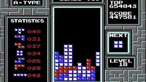 My first maxout in NES Tetris - DAS only