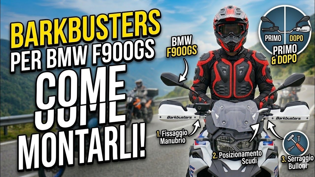 How to Mount Barkbusters for the BMW F900GS - YouTube