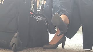 Candid High Heels Fashion and Shoe Play Dangling Haul