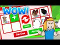 TRADING NEON ALBINO MONKEY (ADOPT ME ROBLOX TRADING PROOF)