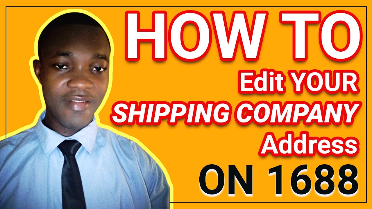 how to edit your shipping company warehouse address YouTube