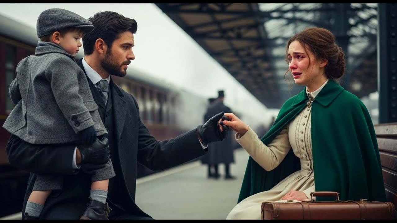 EL DUQUE VIUDO VE A UNA LADY ABANDONADA LLORANDO EN LA ESTACIÓN… Y HACE ALGO QUE NADIE SE ATREVERÍA💔