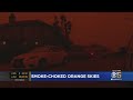 Smoke-Choked Skies Cast Eerie Dark Orange Glow Over Bay Area