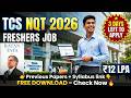 👉 TCS NQT 2026 🔥 Only 3 Days Left | Freshers Hiring | ₹12 LPA Jobs 😱 Apply Now!