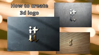 How to make 3D logo mockup || Photopea tutorial || Graphics design || 3d logo || Mockup