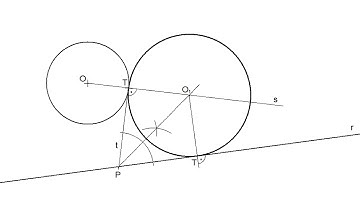 How to draw the Tangent Circle to a given Line and another Circle with given Tangent Point T