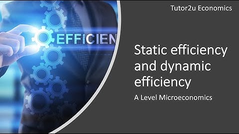 Static and Dynamic Efficiency Explained