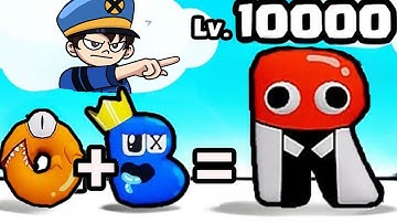 NOOB vs PRO vs HACKER en ALPHABET MERGE MONSTER LORE - DeGoBooM