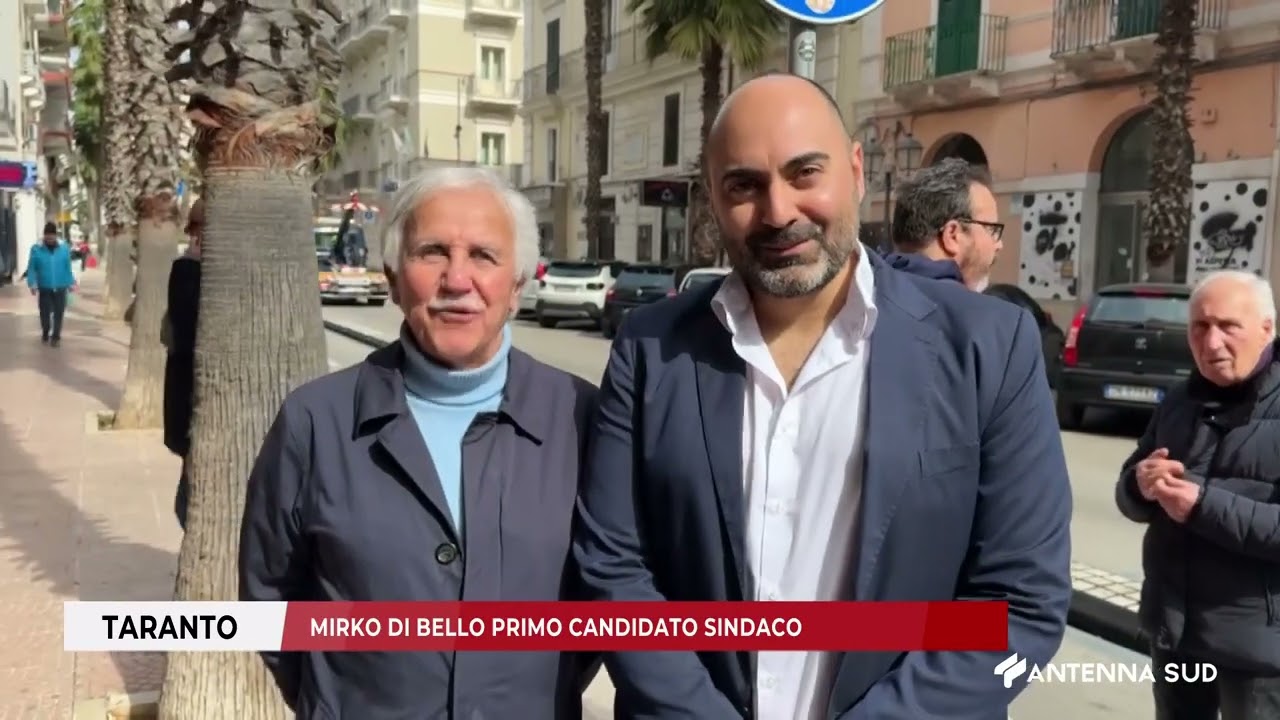 28 FEBBRAIO 2025   TARANTO   MIRKO DI BELLO PRIMO CANDIDATO SINDACO