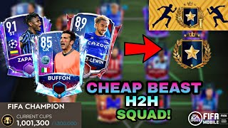 BUILD A CHEAP BEAST H2H SQUAD! BEST H2H FORMATION | REACH H2H FIFA CHAMPION EASILY! FIFA MOBILE 21