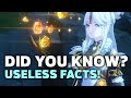 USELESS Facts You Might Not Know! (Genshin Impact)