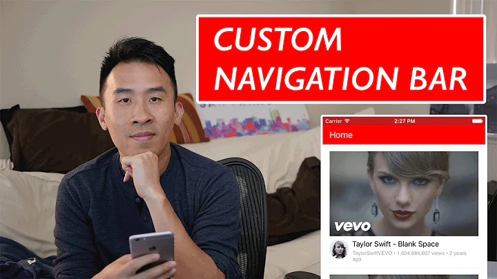 Swift: YouTube - Custom Navigation Bar and MVC Clean Up (Ep 2)