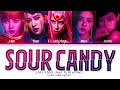 SOUR CANDY — Lady Gaga & BLACKPINK (lyrics color-coded)